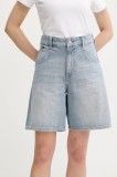G-Star pantaloni scurți jeans uni, high waist, D26582-D943