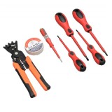 Trusa 7 Piese Electrician cu Surubelnite si Cleste Multifunctional 5-1 17G023 XXM