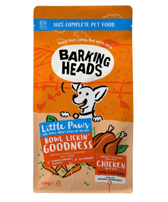 Barking Heads Little Paws Bowl Lickin Goodness Chicken 1,5 kg foto