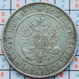 Finlanda 1 markka 1890 argint - Aleksandr II / III / Nikolai II - km 3 - A034, Europa