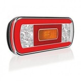 Lampa Spate LED Fristom FT-130 PM Neon Stanga 12-36V, 7 Functii, Omologare E9, Universala Camioane, Tractoare, 220x100x55mm