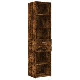 Cumpara ieftin Dulap inalt, stejar fumuriu, 45x42,5x185 cm, lemn compozit