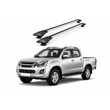 Bare portbagaj transversale auto aluminiu compatibile Isuzu D-Max (Rt85) cabina dubla 2016-2019 92-92 cm Cod: KL5