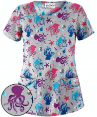 Bluza medicala &amp;amp;#8222;Octopus party&amp;amp;#8221; (UA658FOS) foto