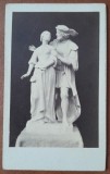 Fotografie tip CDV, sculptura Faust si Margareta - Cauer