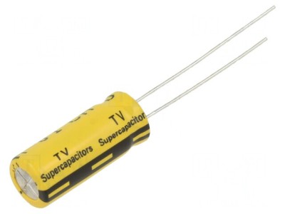 Supercondensator THT 3.3F 3V &amp;Oslash;8.5x21mm foto