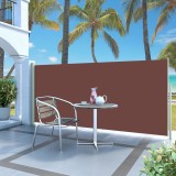 VidaXL Copertină laterală retractabilă de terasă, maro, 140x300 cm