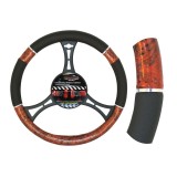 Husa volan Turbo imitatie lemn mahon 10369 95231 / 6941