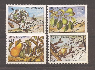 Monaco 1988 - Cele patru anotimpuri ale parului - Preanulat, MNH foto