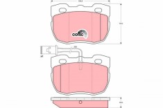 TRW GDB1093 COTEC set placute frana,frana disc