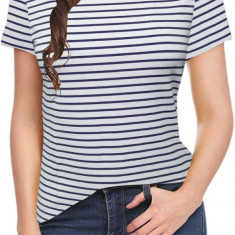 Oco Femei '80 Off Shoulder Topuri Mânecă scurtă Casual Loose Fit Bluză tricou