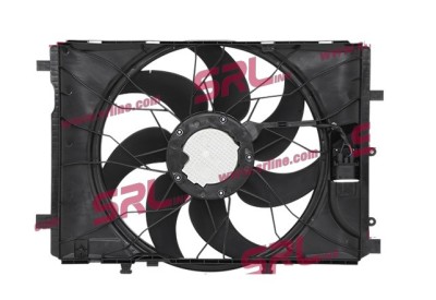 GMV radiator electroventilator Mercedes Clasa A (W176), 2012-2018, A180 CDI BlueEFFICIENCY, motor 1.5 CDI, benzina, 405 mm; 4 pini; cu modul de contr foto