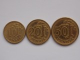 LOT 3 MONEDE 10,20,50 pennia1963 Finlanda, Europa