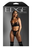 Set Lenjerie Wetlook Fantasy Lingerie Chilot Crotchless Negru