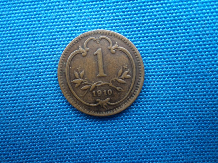 1 HELLER 1910 AUSTRIA