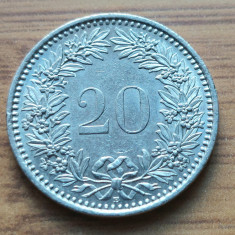 Moneda Elvetia 20 Rappen 2006