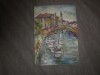 Venetia ulei pe carton subtire 27x19cm fara rama, Natura, Realism