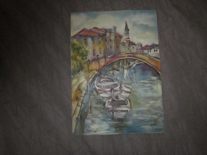 venetia ulei pe carton subtire 27x19cm fara rama
