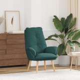 vidaXL Fotoliu Relaxant Verde &Icirc;nchis Material Textil
