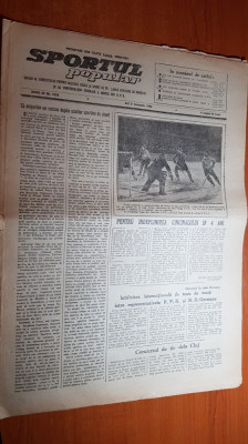 sportul popular 8 ianuarie 1953-concur de tir la cluj,coborarea cu bobul,handbal foto