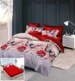 Cumpara ieftin Lenjerie Pat Sad Sx148, Bumbac, 6 Piese, Cu Elastic, Imprimeu, Rosu