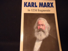 KARL MARX-IN 1234 FRAGMENTE-ALESE SI ADNOTATE DE ION IANOS-396 PG- foto