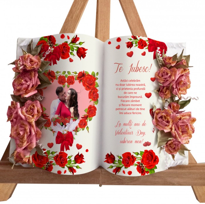 Te iubesc cadou cu poza ta felicitări valentine aniversare handmade StalutaD