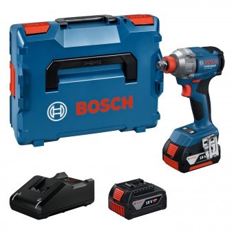 Bosch GDX 18V-285 Masina de gaurit cu percutie 18V, 500Nm + 2 acumulatori 4.0Ah + incarcator GAL 18V-40 + L-BOXX - 4053423324822 foto