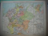 HOPCT DOCUMENT-HARTA VECHE NR 38 GERMANIA/ITALIA 1477 D=320/250 MM LEIPZIG 1918, Europa, Documente