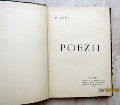 Panait Cerna-Poezii 1910.Editura Minerva.Ed.Princeps,Ex Libris.Foarte Rara. foto