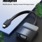 Convertor video Vention, USB Type-C(T) la VGA (M), 0.15m, rezolutie maxima 1080p la 60 Hz, conectori auriti, cupru, invelis PVC, negru, &quot;TDDBB&quot; (timbr