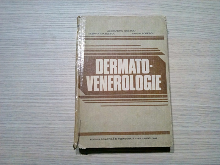 DERMATO-VENEROLOGIE - Al. Coltoiu, D. Mateescu - 1983, 695 p.+ XII planse color