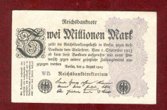 Bancnota Germania - REICHSBANKNOTE - 2.000.000 MARK 1923 foto