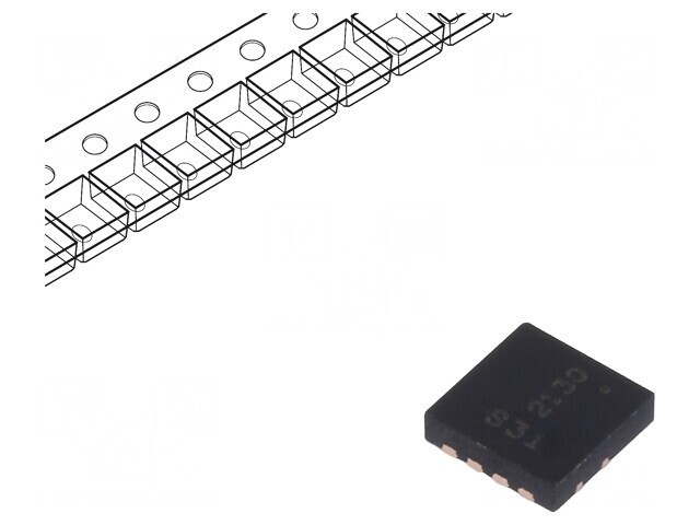 P-MOSFET unipolar -30V -7,1A 0,9W PowerDI 3333-8