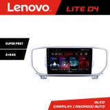 Navigatie Android Lenovo Lite D4 pentru Kia Sportage 2016-2018, 4+64 GB