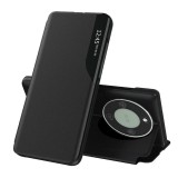 Husa Honor Magic8 Lite Eco Leather View flip tip carte, negru