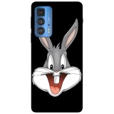 Husa compatibila cu Motorola Edge 20 Lite model Bugs Bunny, Silicon, TPU, Viceversa, Transparent, Carcasa