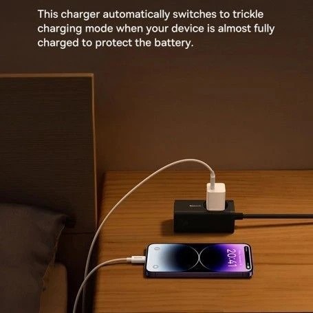 INCARCATOR retea Baseus GaN5 Pro, Quick Charge 30W, 1 x USB Type-C, include cablu USB Type-C la USB Type-C 100W 1m, alb &amp;quot;P10110902213-00&amp;quot; (t