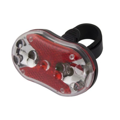 Lampa bicicleta spate, fixare cu clema, 9 leduri, 201805 foto