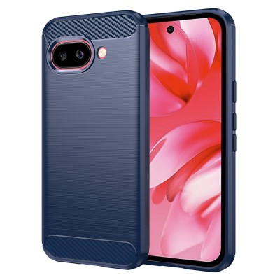 Husa Google Pixel 9a Techsuit Carbon Silicone, albastru foto