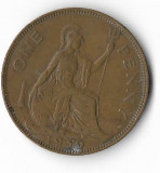 Moneda 1 penny 1939 - Marea Britanie, Europa, Cupru (arama)