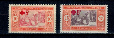 Senegal 1915 - Crucea Rosie, serie nestampilata foto