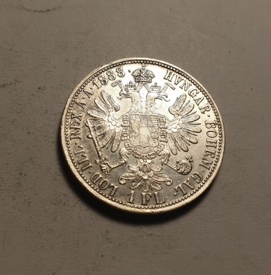 1 Florin 1888 Piesa de Colectie foto