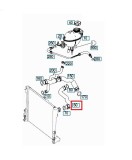 Furtun radiator Mercedes C-Class (W204) 2007-2014, E Class (W212) 2009-2016, cauciuc, RapidAuto 5070PW-5