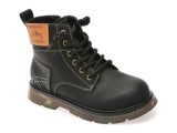 Ghete SELECTION KIDS negre, 532203, din piele naturala