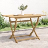 vidaXL Masă de grădină pliabilă, 120x70x75 cm, lemn masiv de acacia 365745