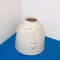 Vază gresie emailată și modelată manual - Moai Face - design scandinav, Danemarca