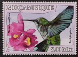BC874, Mozambic 2007, timbru flori si pasari