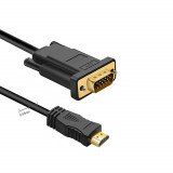 Cablu adaptor HDMI-VGA tata-tata fara sunet 1.5m, Generic