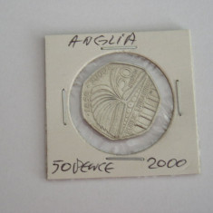 M3 C50 - Moneda foarte veche - Anglia - fifty pence omagiala - 2000